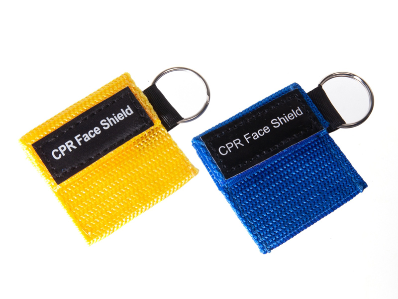 Disposable CPR Breathing Barrier Keychain