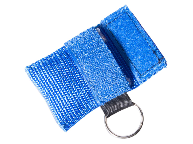 Disposable CPR Breathing Barrier Keychain